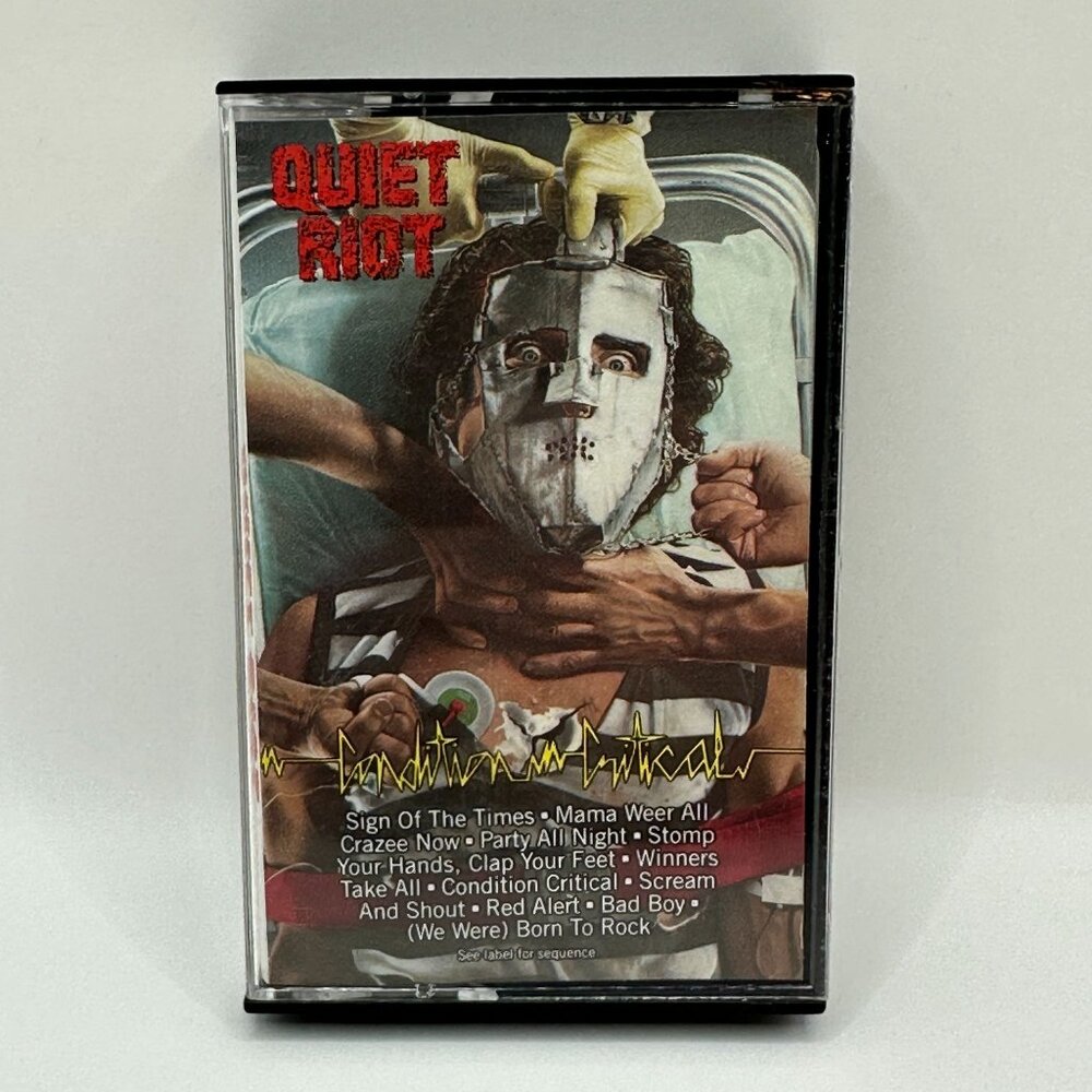 Quiet Riot Condition Critical 1984 Album Cassette Includes Hit Songs Pasha Recor